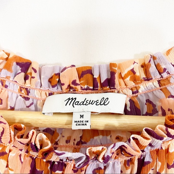 Madewell Smocked Mockneck Top in Floral Breeze - Picture 11 of 13